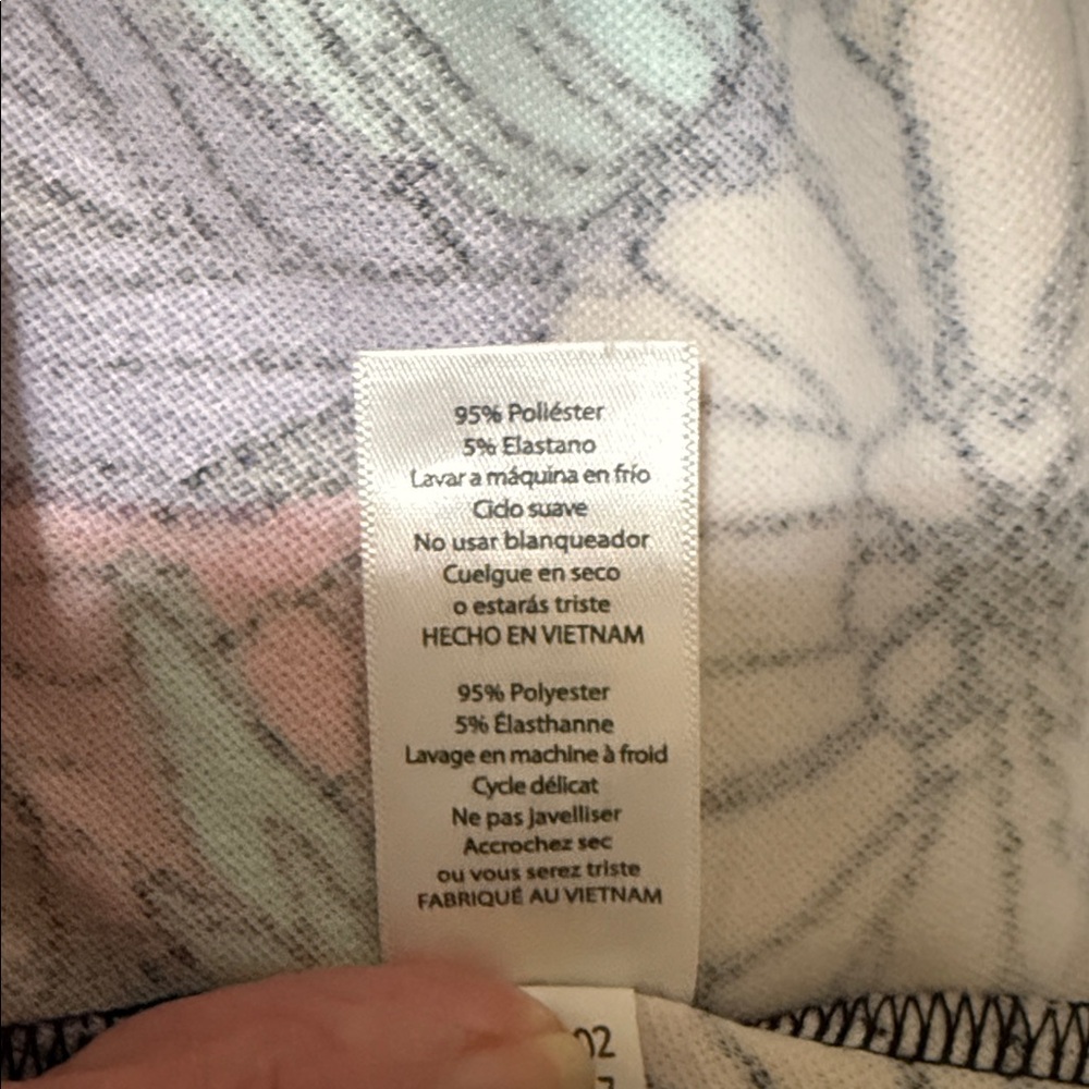 LuLaRoe Vibrant Floral Fit & Flare Dress - Blue, White, Yellow, Pink, Green - Picture 8 of 10